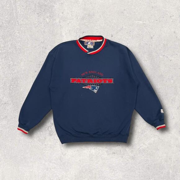 ★ Starter x NFL (Vintage) 90’s New England Patriots Crewneck Sweatshirt ★ - Picture 7 of 7